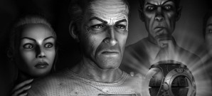 Schwarzwei�er Horror f�r Oculus Rift