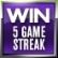 5 Online-Ranglisten-Gewinnserie