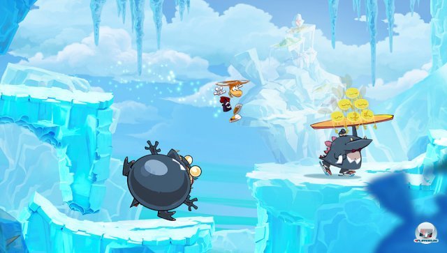 Der Schlittschuh laufende, Feuer speiende Ober ist mit Abstand der coolste Gegner im Rayman-Universum. Der Schlittschuh laufende, Feuer speiende Ober ist mit Abstand der coolste Gegner im Rayman-Universum.
