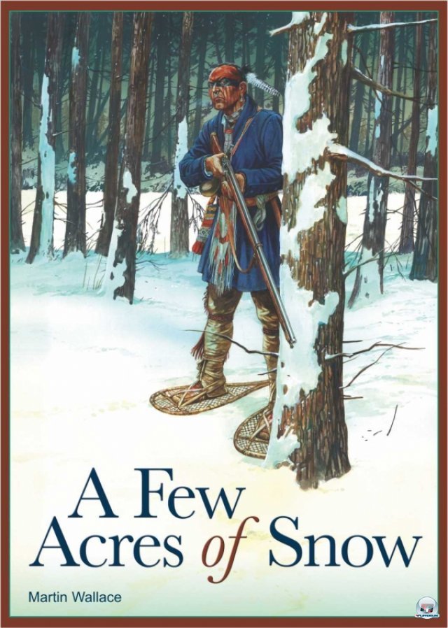 A Few Acres of Snow ist dieses Jahr für knapp 35 Euro bei Asmodee erschienen. Es ist eine Mischung aus Brett- und Kartentaktik für zwei Personen. A Few Acres of Snow ist dieses Jahr für knapp 35 Euro bei Asmodee erschienen. Es ist eine Mischung aus Brett- und Kartentaktik für zwei Personen.