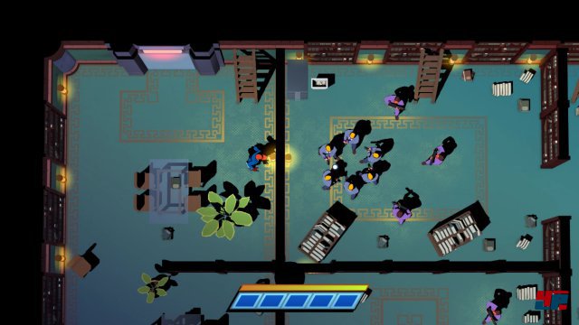 Der Vergleich mit Hotline Miami, der sich angesichts der schwer bewaffneten Gegner anzubieten scheint, ist sehr schmeichelhaft.