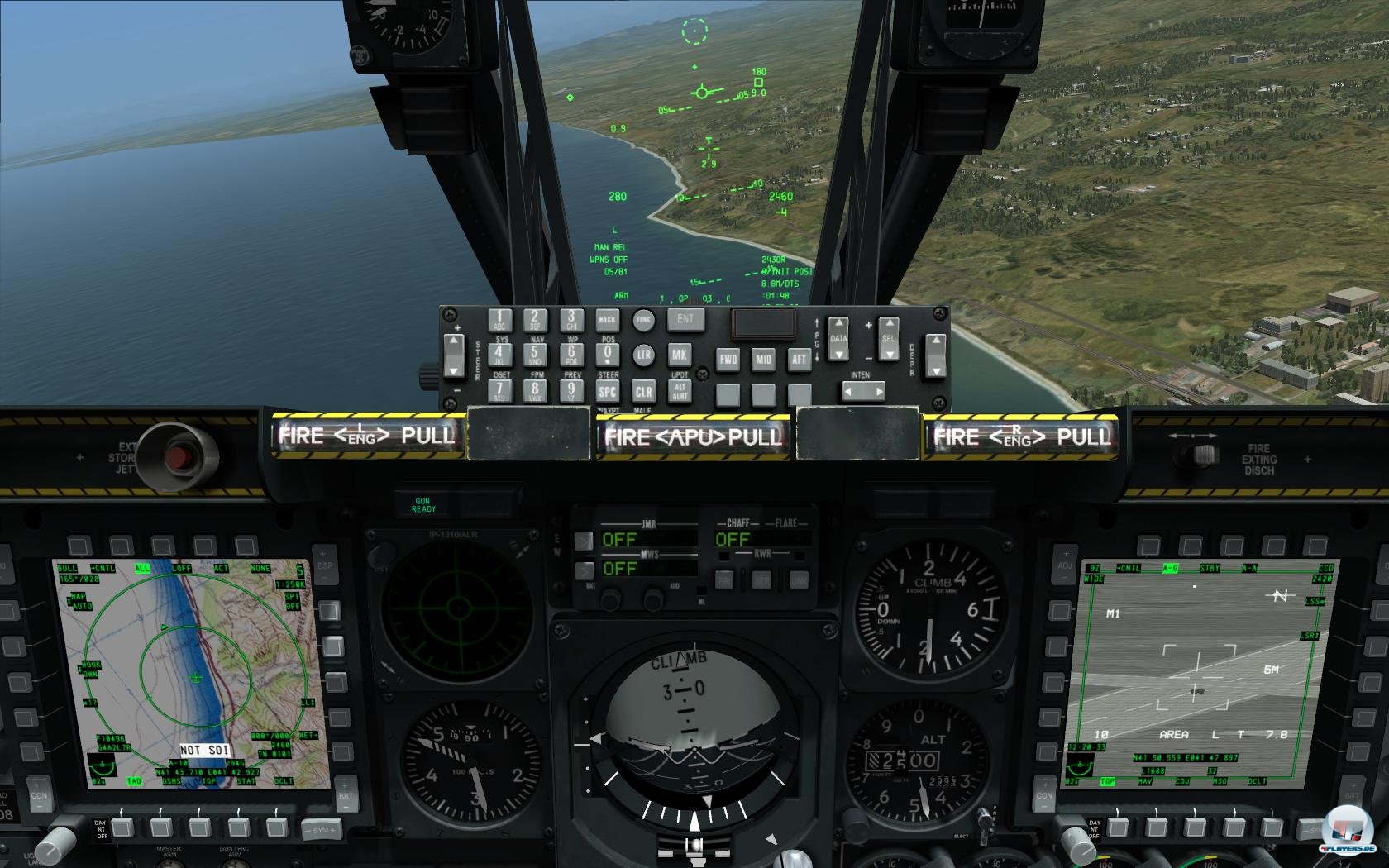 Das Cockpit der A-10C. Das Cockpit der A-10C.