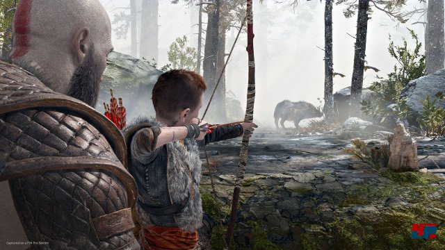 Für Kratos steht fest, dass der Junge nicht stark genug für die Reise ist. Nur widerwillig nimmt er ihn mit.