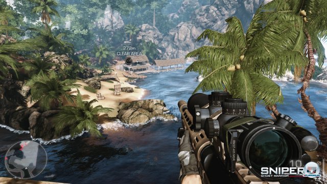 In den offeneren Arealen macht der weitgehend lineare Shooter am meisten Spaß: Hier studiert man die Wege der Gegner und knipst sie in der richtigen Reihenfolge aus. In den offeneren Arealen macht der weitgehend lineare Shooter am meisten Spaß: Hier studiert man die Wege der Gegner und knipst sie in der richtigen Reihenfolge aus.