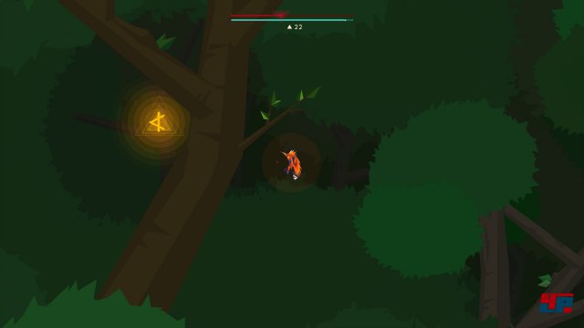 Die K-Rune kann man bereits kurz nach Erreichen des Deep-Forest-Levels über den Daw-Level einstreichen. Dazu muss man nach der Ankunft einfach möglichst tief nach rechts fliegen und bei einem Gefälle im Dickicht linker Hand eine versteckte Alkove ausfindig machen.