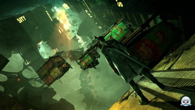 Das Leveldesign ist gleichermüßen düster wie fantasievoll und erinnert in einigen Momenten an Platinums Bayonetta. Das Leveldesign ist gleichermüßen düster wie fantasievoll und erinnert in einigen Momenten an Platinums Bayonetta.