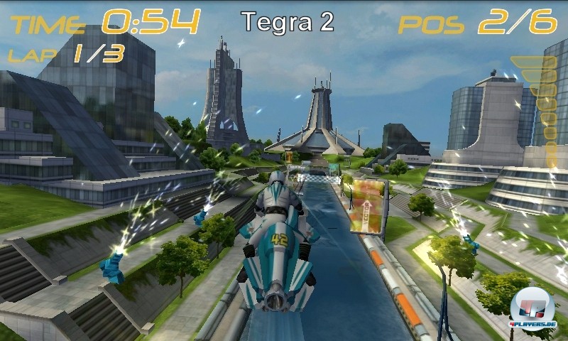 Riptide GP ist einer der exklusiv für Tegra 2 entwickelten Titel - und zeigt in Ansätzen die Power, die hinter dem neuen Doppelkern-System steckt. Riptide GP ist einer der exklusiv für Tegra 2 entwickelten Titel - und zeigt in Ansätzen die Power, die hinter dem neuen Doppelkern-System steckt.