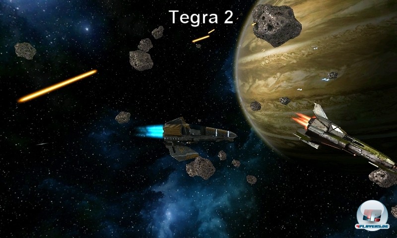 Galaxy On Fire 2 nutzt die technischen Verbesserungen u.a. für mehr 3D-Objekte und höher aufgelöste Texturen. Galaxy On Fire 2 nutzt die technischen Verbesserungen u.a. für mehr 3D-Objekte und höher aufgelöste Texturen.