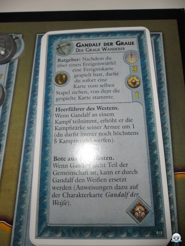Die Ereignis- und Kampfkarten beeinflussen das Spielgeschehen und bilden Ereignisse des Romans ab. Die Ereignis- und Kampfkarten beeinflussen das Spielgeschehen und bilden Ereignisse des Romans ab.