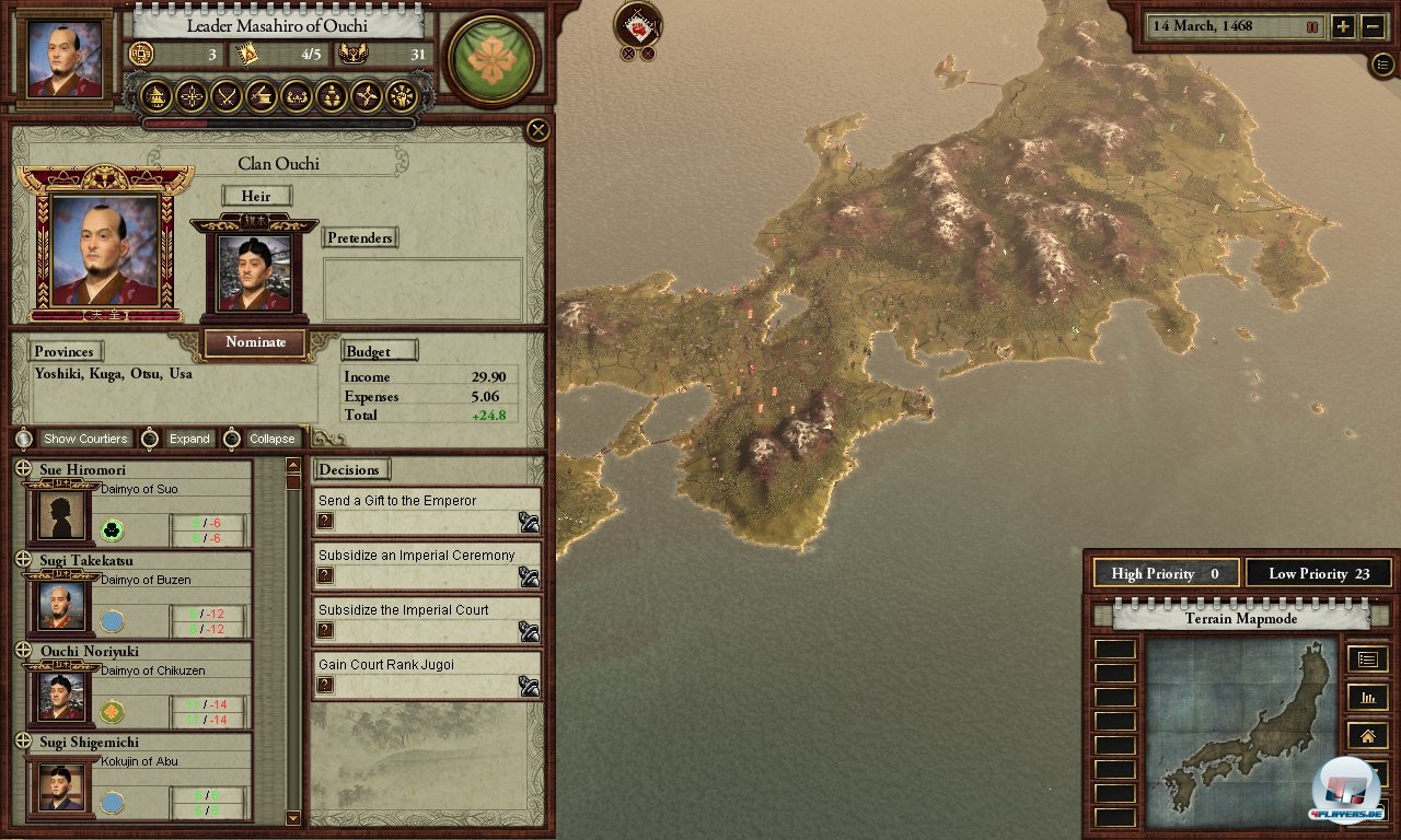 Das historische Nippon ist auch hier Ziel der Strategen-Begierde.