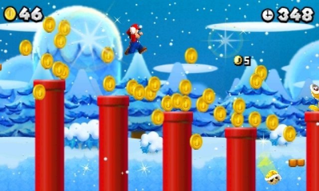 Gold, Gold, Gold, Gold, Gold: Mario hat scheinbar nichts anderes mehr im Sinn. Es gilt jetzt, eine Million der überall befindlichen Münzen zu sammeln. Gold, Gold, Gold, Gold, Gold: Mario hat scheinbar nichts anderes mehr im Sinn. Es gilt jetzt, eine Million der überall befindlichen Münzen zu sammeln.