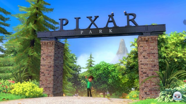 Willkommen im Pixar-Park. Hier gibt es zwar nicht so viel zu tun wie in Kinect Disneyland, jüngere Spieler werden dennoch Spaß haben. Willkommen im Pixar-Park. Hier gibt es zwar nicht so viel zu tun wie in Kinect Disneyland, jüngere Spieler werden dennoch Spaß haben.
