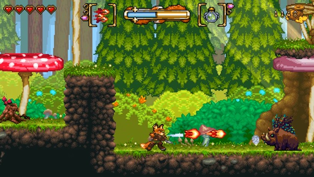 Spielszenen: Fungus Forest (Level 2-1)
